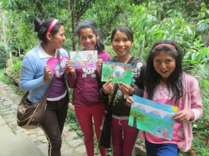 The CdA Chicas with Their Drawings